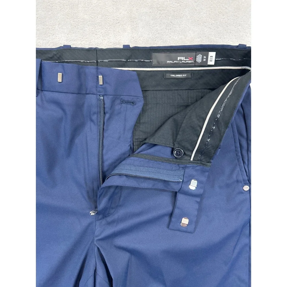 RLX Ralph Lauren Golf‎ Pants Mens 34x30 Blue Tailored Fit Performance Trousers